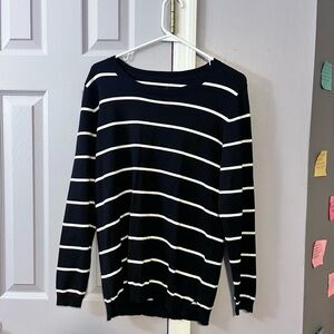 41 Hawthorn Navy and White Striped Sweater